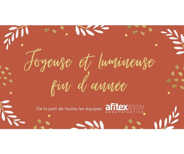 Nous vous souhaitons une joyeuse et lumineuse fin d'année